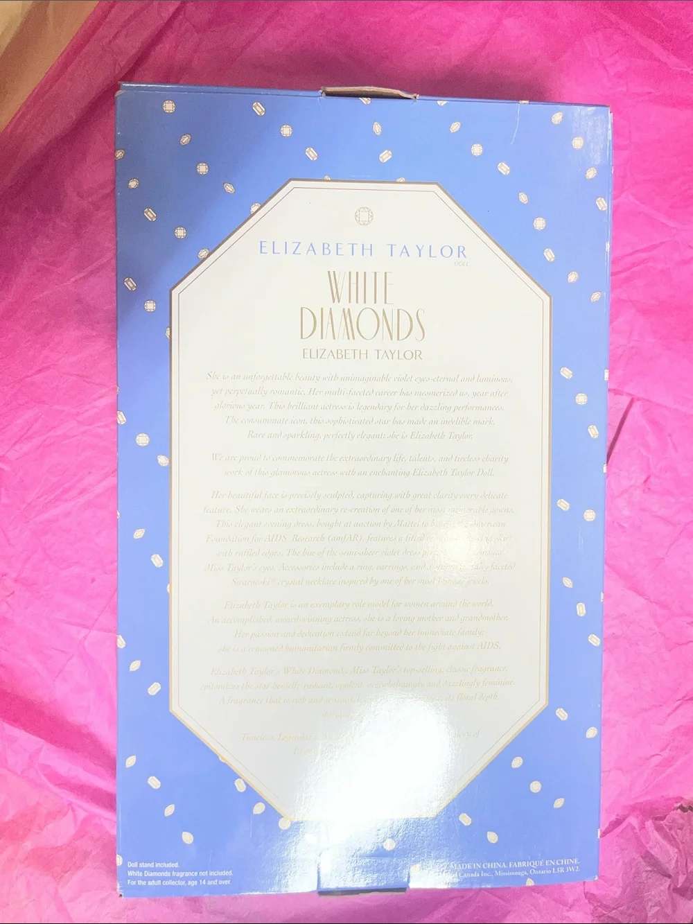 2000 Special Edition Elizabeth Taylor White Diamonds Barbie Doll NRFB